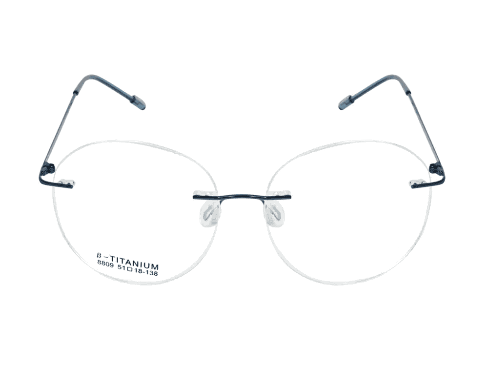 Rimless Round Unisex Metal Frame