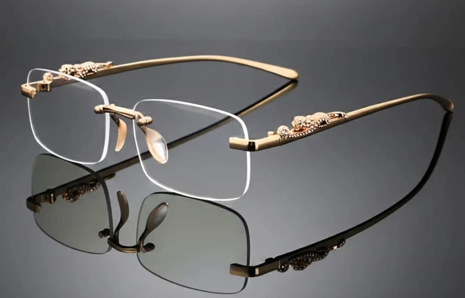 Rimless Rectangle Metal Frame